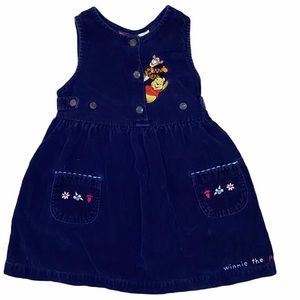 Vintage Winnie the Pooh Blue Corduroy Jumper